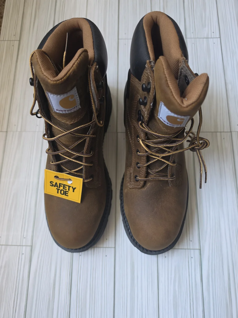 Carhartt Brown/Tan Safety Toe Work Boots